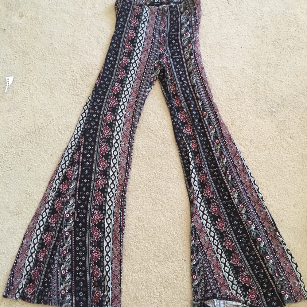 F21 fit and flare boho pants